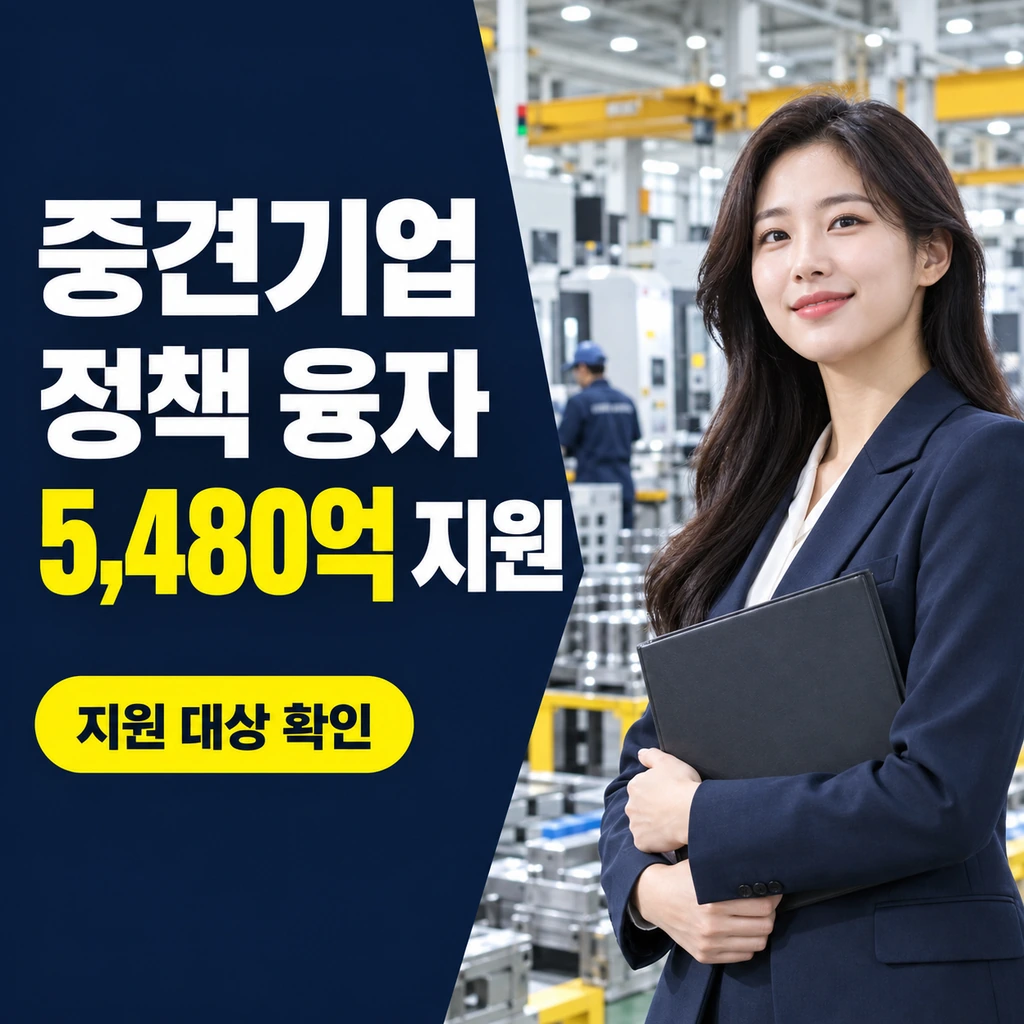 중견기업 정책 융자 5,480억 지원 대상과 신청 방법