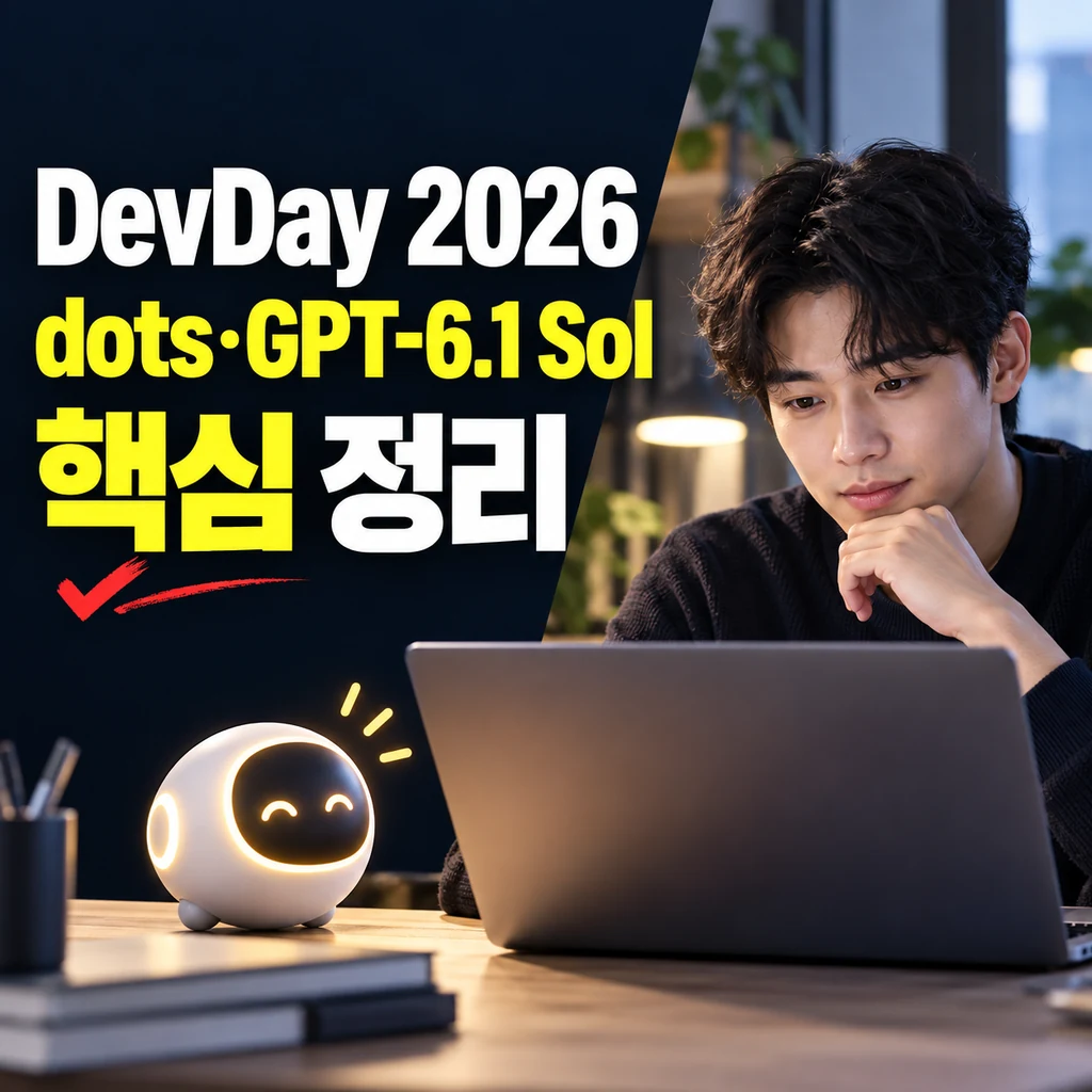 OpenAI DevDay 2026 발표 총정리: dots와 GPT-6.1 Sol 핵심만 쉽게 정리