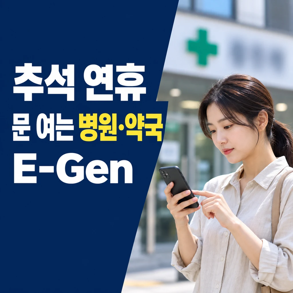 응급의료포털 E-Gen으로 추석 연휴 문 여는 병원·약국 찾는 방법
