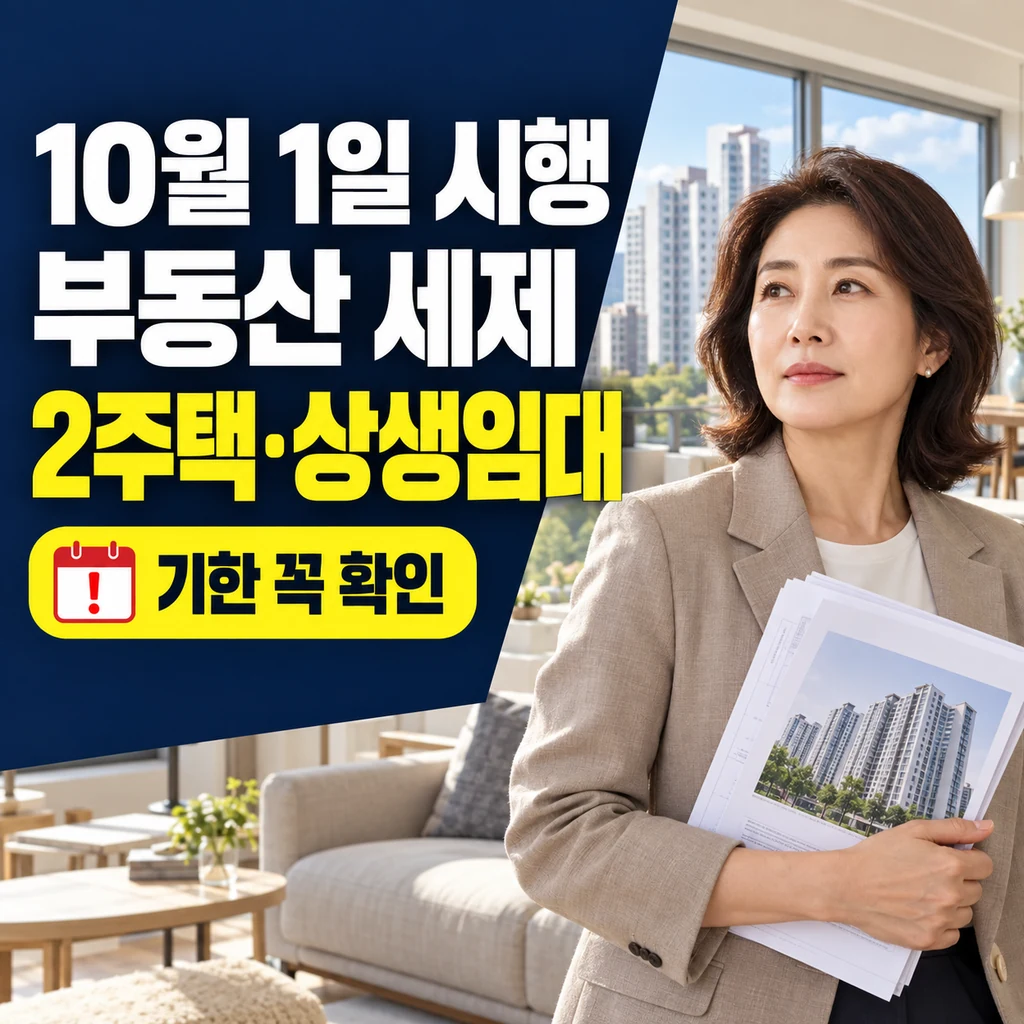 개정 부동산 세제, 일시적 2주택 비과세와 상생임대 특례 총정리