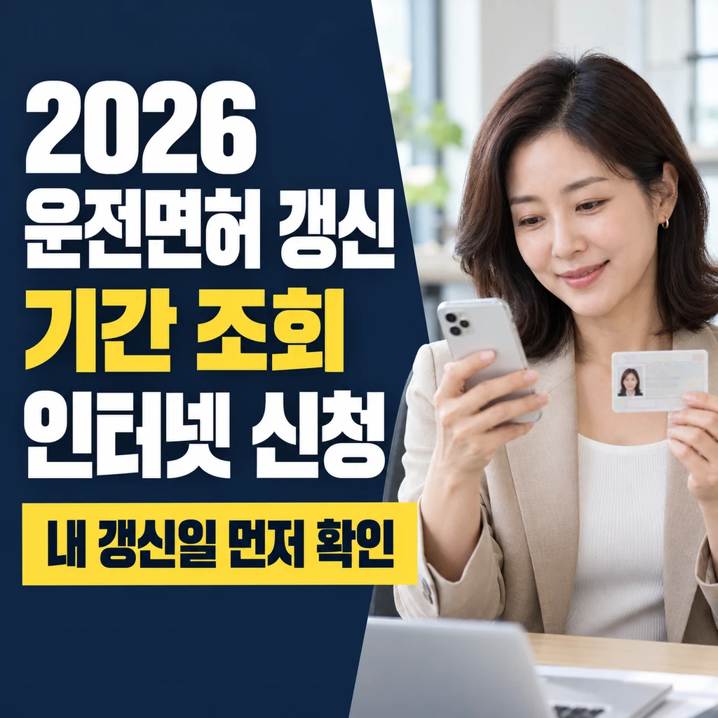운전면허 적성검사 갱신 기간 조회 2026, 연말 혼잡 피하는 인터넷 신청 방법