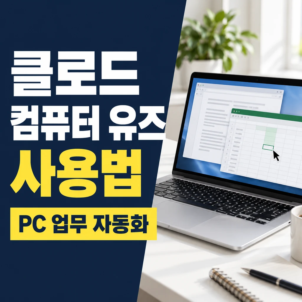 클로드 컴퓨터 유즈 사용법, PC 업무를 어디까지 자동으로 처리할까?