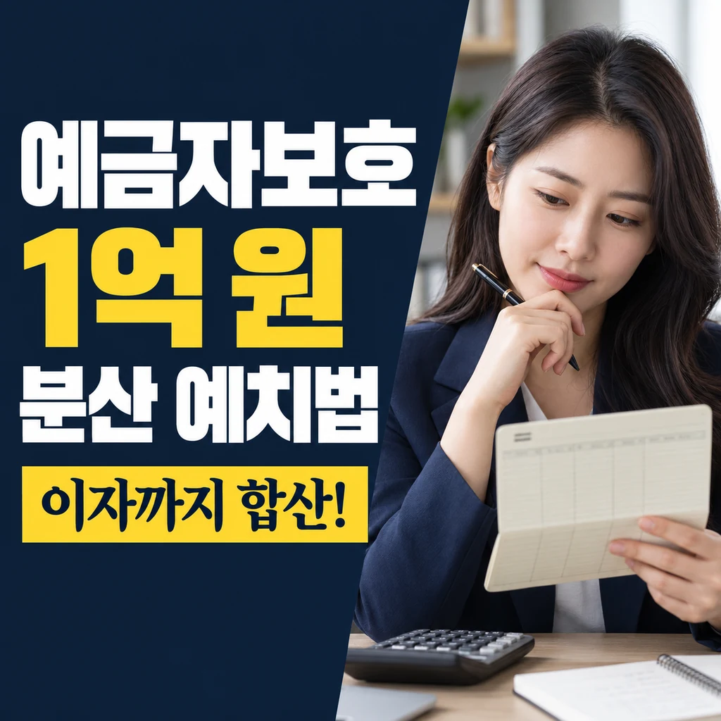 예금자보호한도 1억 원, 언제부터? 2026년 저축은행 분산 예치 정리