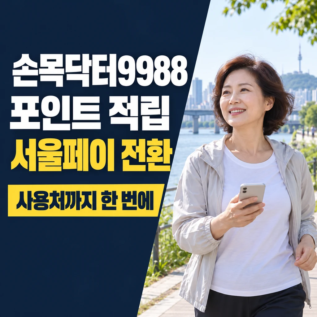 손목닥터9988 포인트 적립부터 서울페이 전환·사용처까지, 2026년 총정리