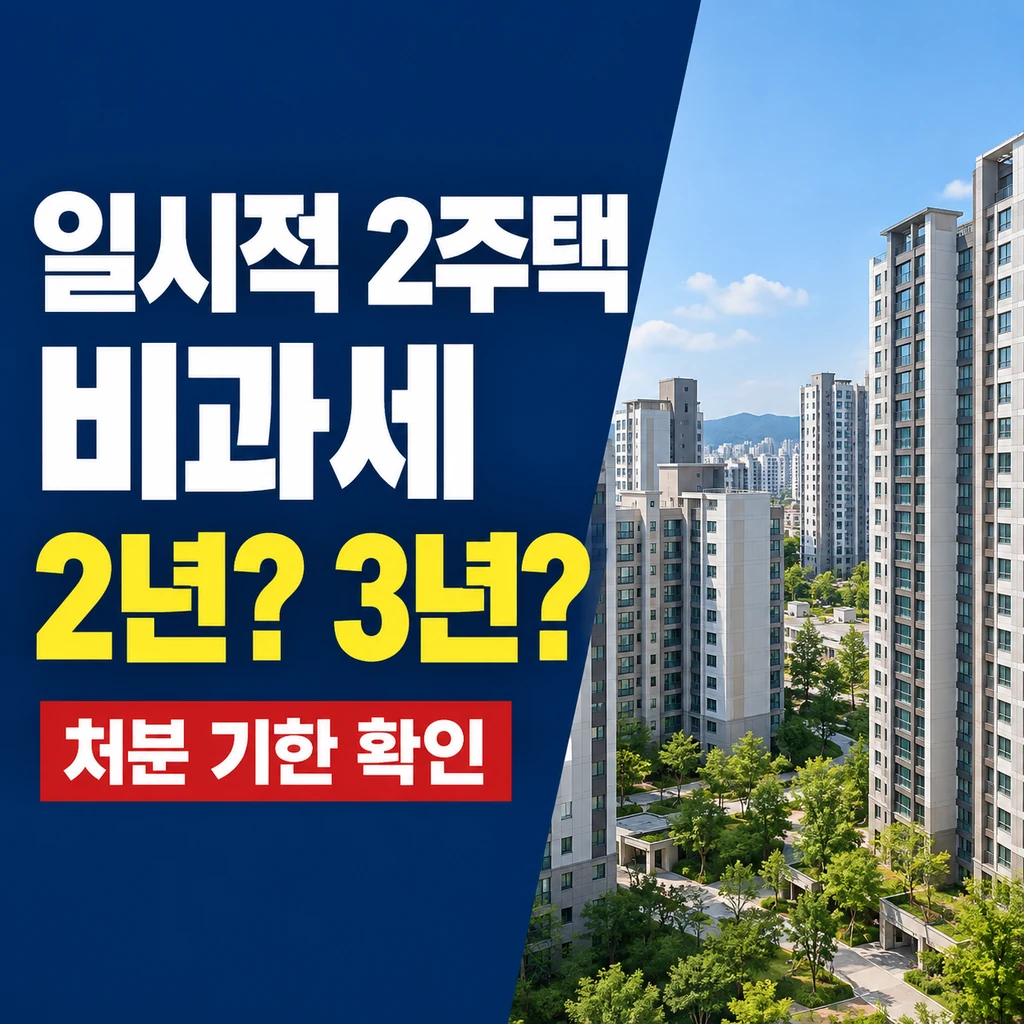 일시적 2주택 비과세, 내 집 처분 기한은 2년일까 3년일까?