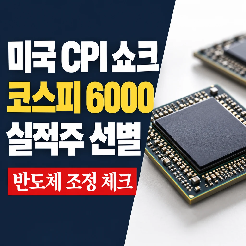 미국 9월 CPI 쇼크, 코스피 6000선 대응과 AI 반도체 실적주 선별 기준