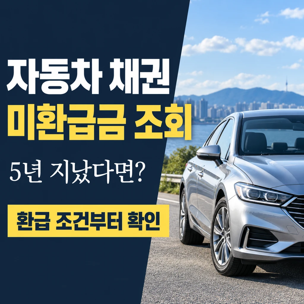 자동차 채권 미환급금 조회 방법, 신차 구입 5년 후 확인할 조건은?