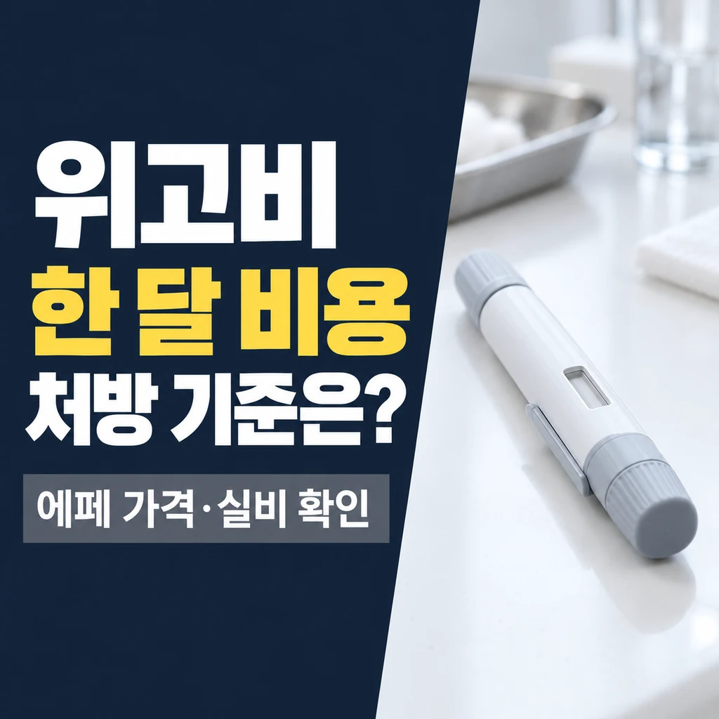 위고비 국내 처방 기준과 한 달 가격 비교, 에페 ‘반값’ 보도와 실비 확인사항