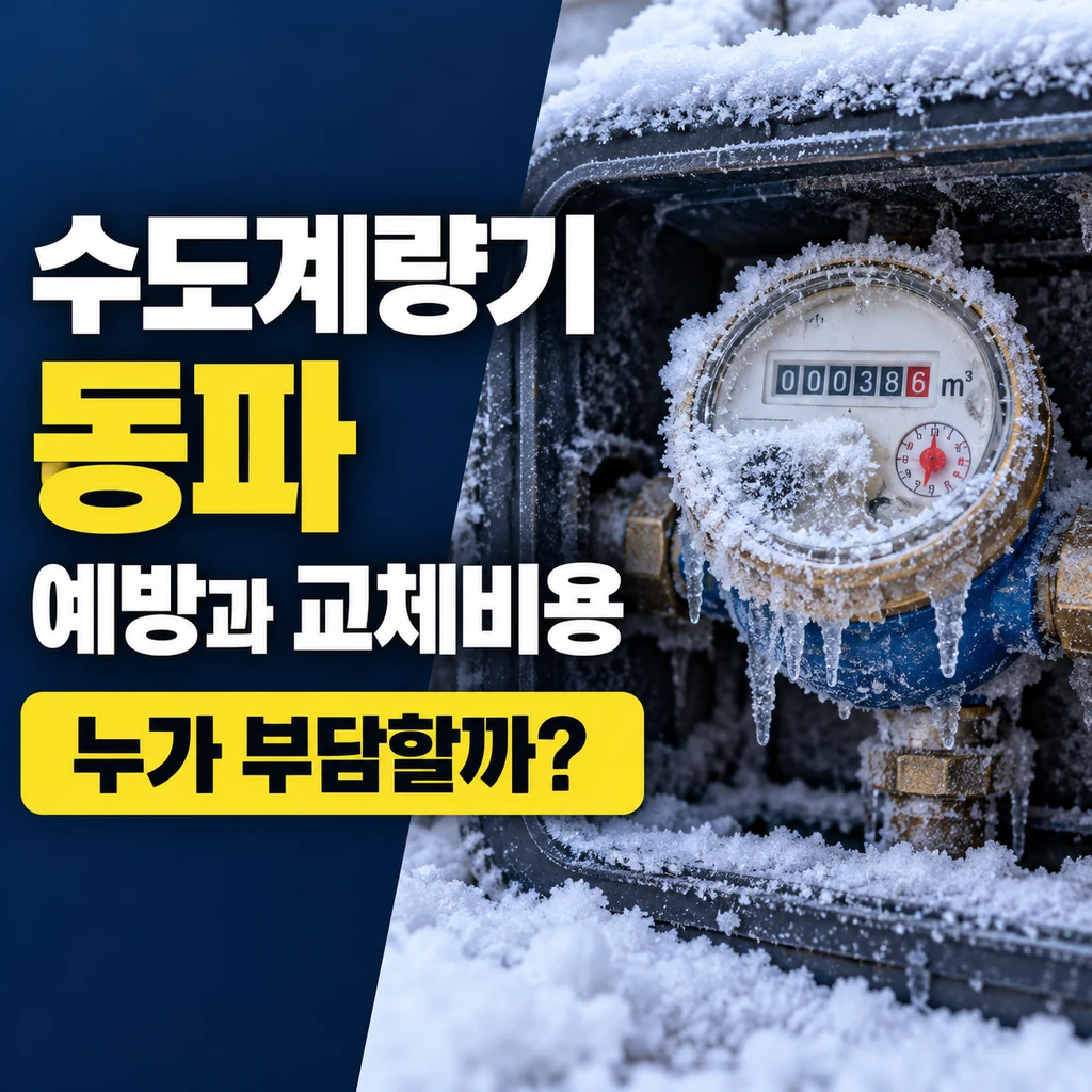 수도계량기 동파 예방법과 교체비용, 집주인·세입자 누가 부담할까?
