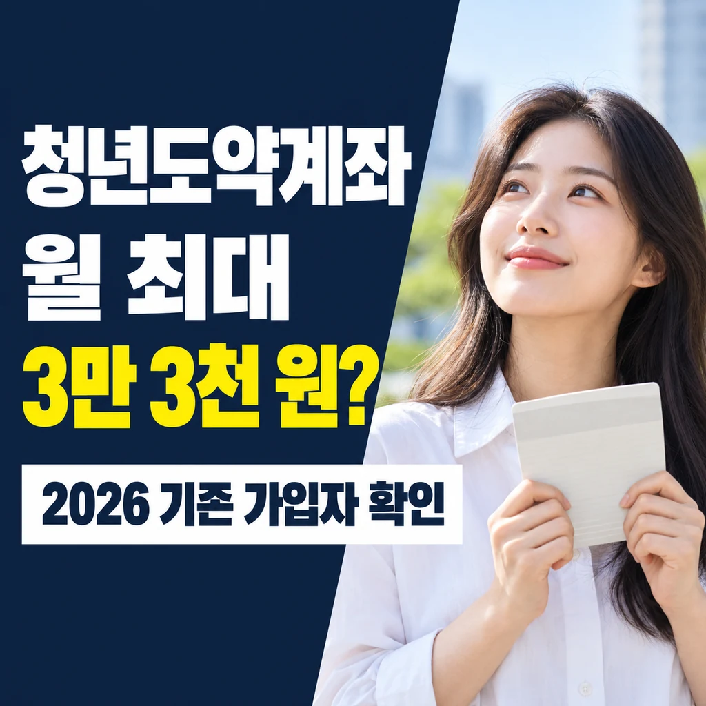 청년도약계좌 기여금 확대, 2026년에도 월 최대 3만 3천 원 받을까?